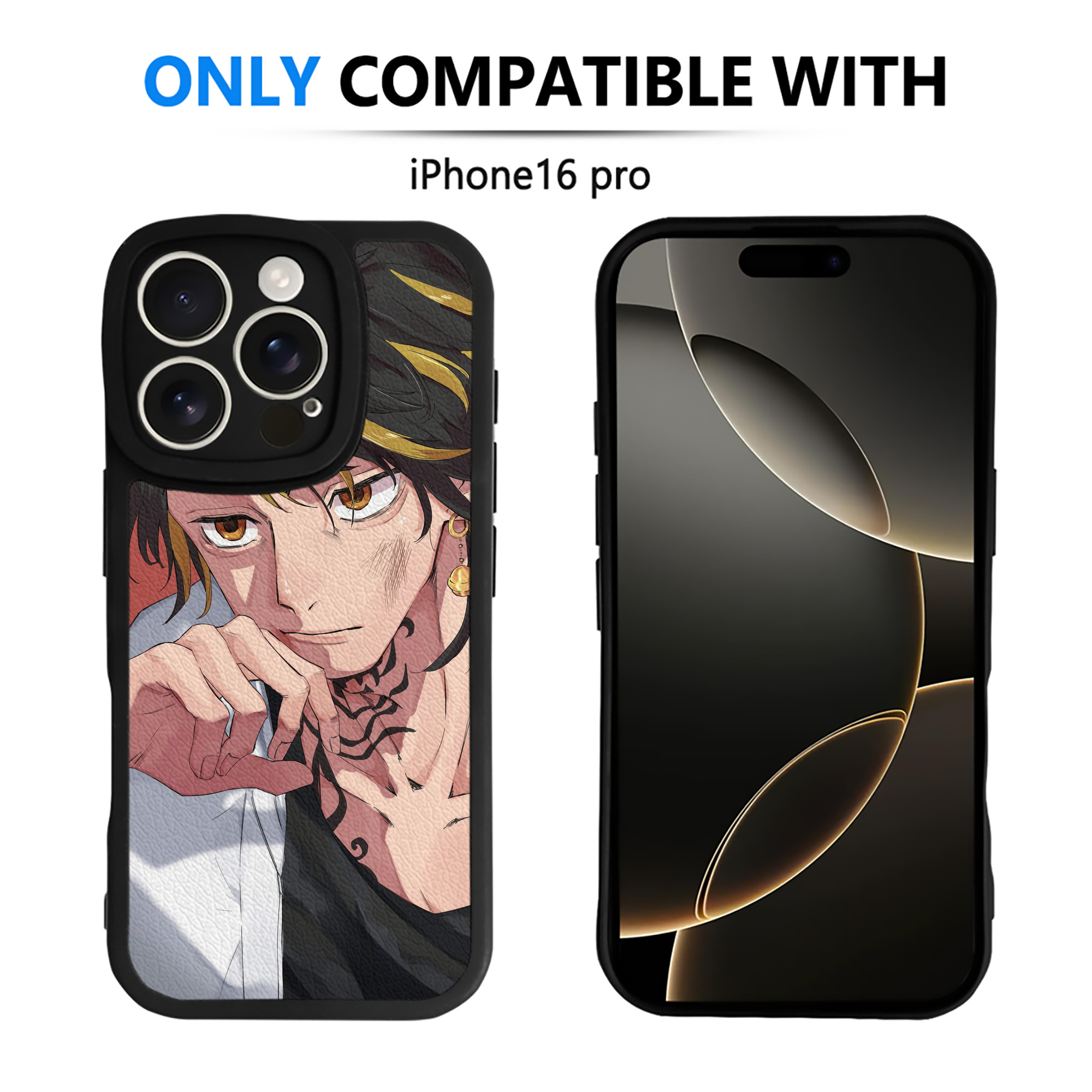 （画像用） 東京リベンジャーズ Tokyo Revengers 【iPhone 16シリーズ対応】シリコンスマホケース（レザー調） 材質：シリコン